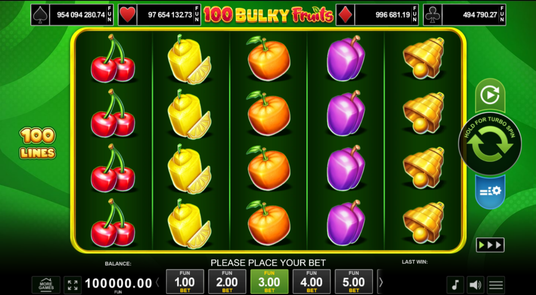 100 Bulky Fruits