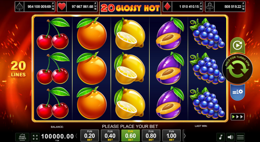 20 Glossy Hot