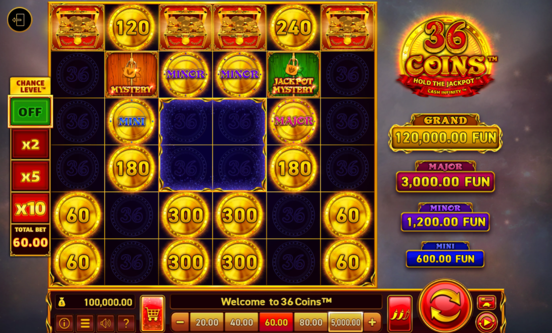 36 Coins