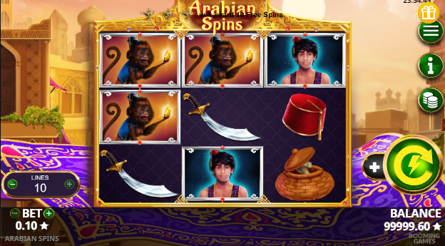 Как се играе Arabian Spins слот