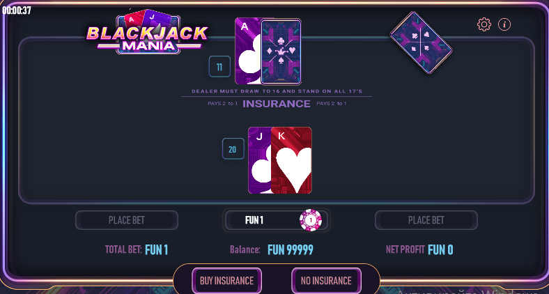 Как се играе Blackjack Mania слот