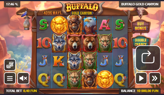 Как се играе Buffalo Gold Canyon слот