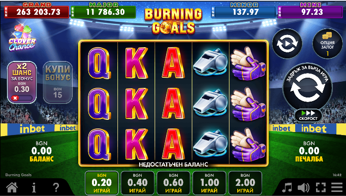 Как се играе Burning Goals слот