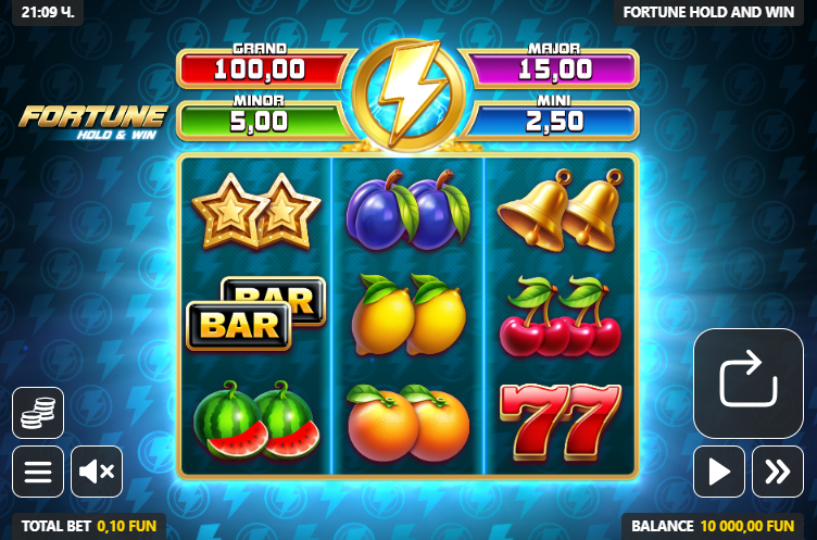 Как се играе Fortune Hold and Win слот