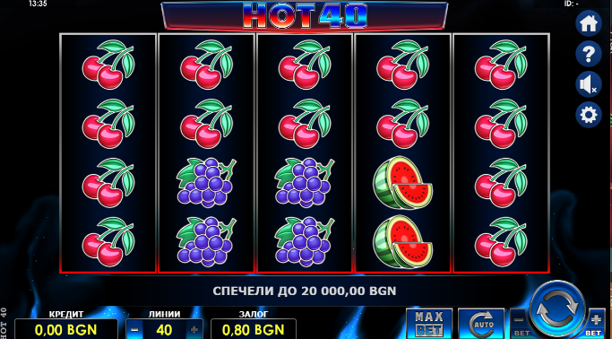 Как се играе Hot 40 слот