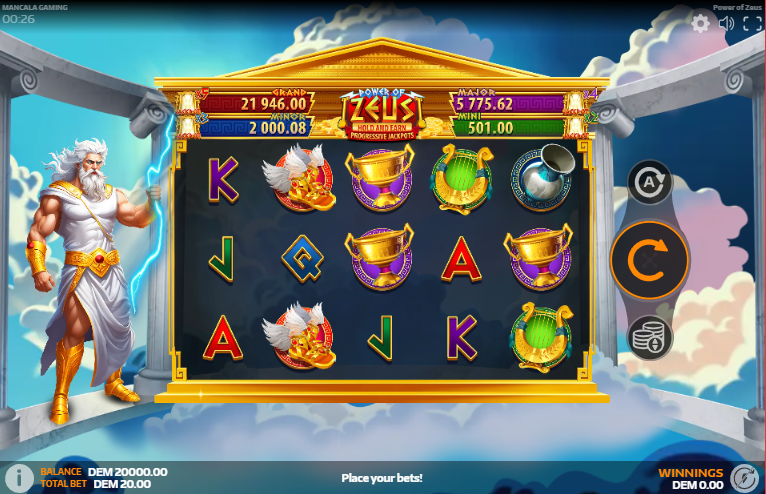 Как се играе Power of Zeus слот