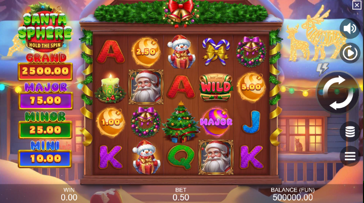 Как се играе Santa Sphere: Hold The Spin слот