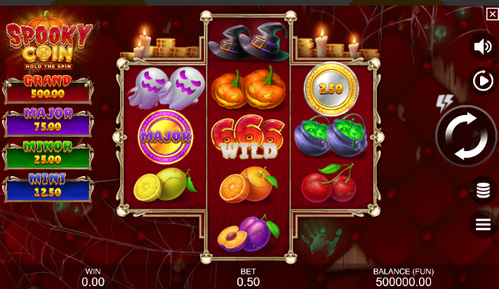 Как се играе Spooky Coin: Hold The Spin слот