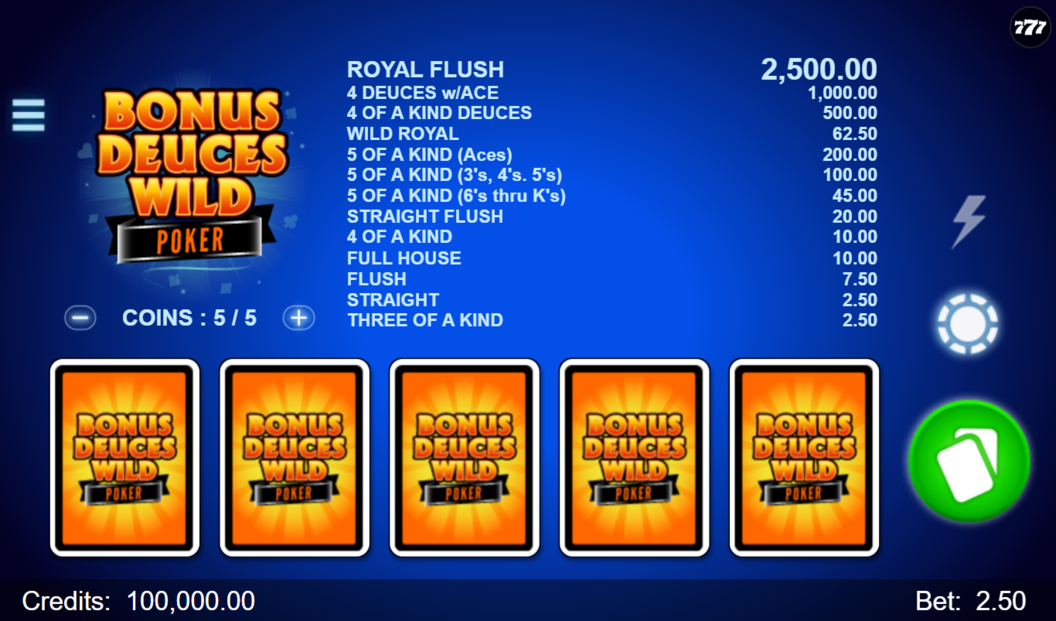 Bonus Deuces Wild