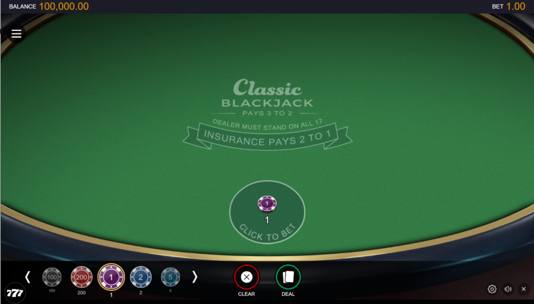 Classic Blackjack