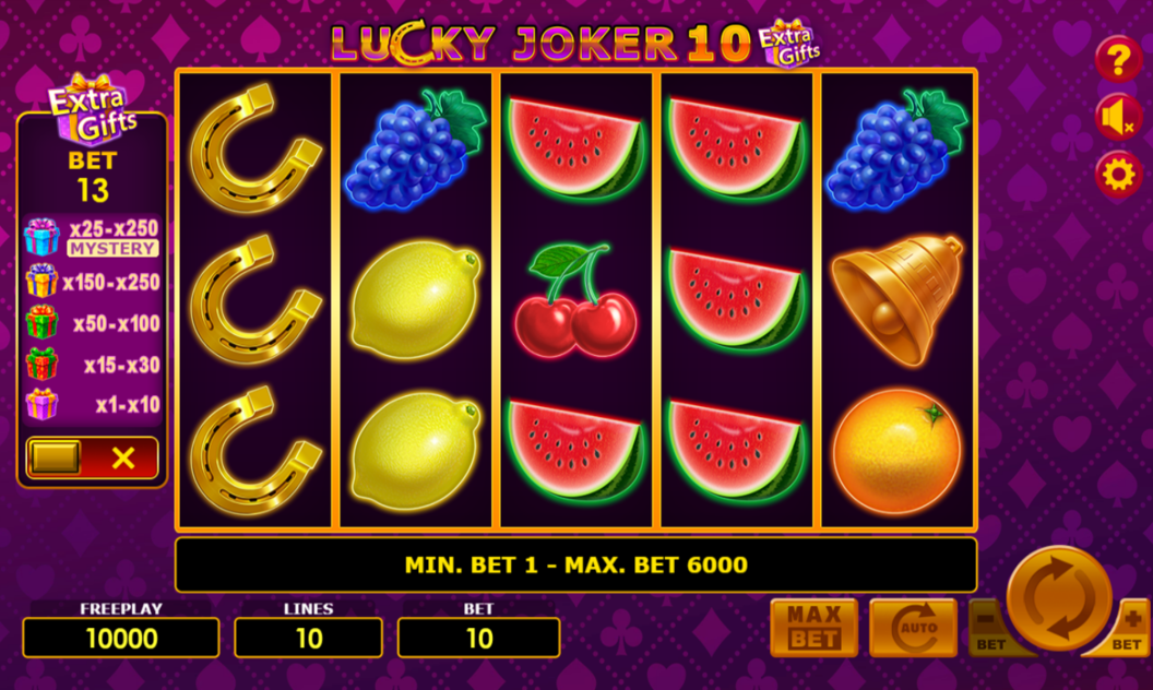 Lucky Joker 10 Extra Gifts